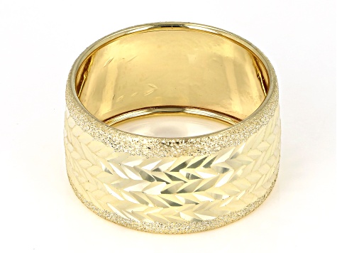 Diamond cut gold on sale ring