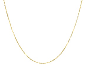10K Yellow Gold Rolo Chain Necklace 18 Inch.