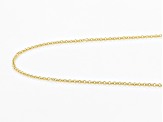 10K Yellow Gold Rolo Chain Necklace 18 Inch.