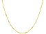 10K Yellow Gold Station Bar Flat-Rolo Necklace