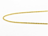 10k Yellow Gold Designer Criss Cross 18 inch Necklace