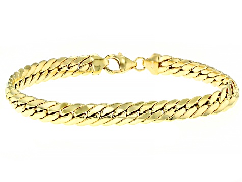 10K Yellow Gold Herringbone Bracelet