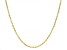 10K Yellow Gold 3.2mm Mirror Faceted Rope Chain