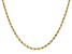 10K Yellow Gold 3.2mm Mirror Faceted Rope Chain