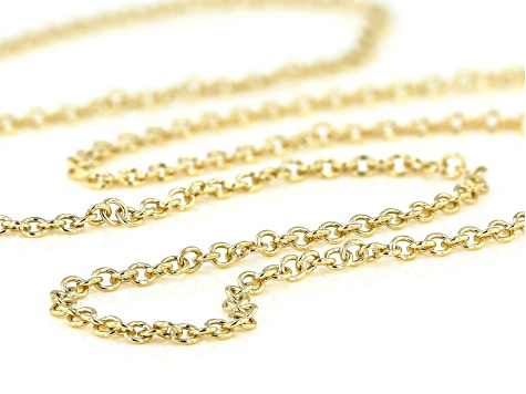 10K Yellow Gold Rolo 20 Inch Chain