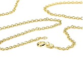 10K Yellow Gold Rolo 18 Inch Chain