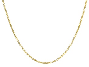 10K Yellow Gold Rolo 24 Inch Chain