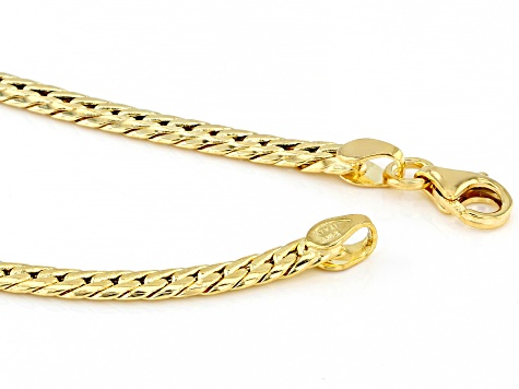 14K Yellow Gold Herringbone Bracelet