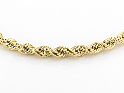 10K Yellow Gold 4.3MM Rope Bracelet