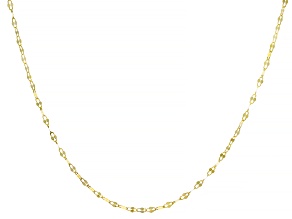 10k Yellow Gold 1.5mm Designer Lumina Link Necklace 20 Inches