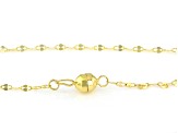 10k Yellow Gold 1.5mm Designer Lumina Link Necklace 20 Inches