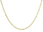 10k Yellow Gold Singapore Necklace 20 inch