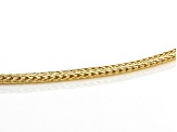 10K Yellow Gold Foxtail Chain Necklace 18 inch
