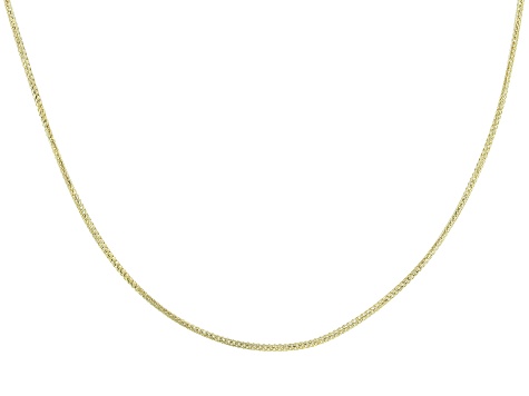 10K Yellow Gold Foxtail Chain Necklace 20 inch