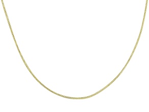 10K Yellow Gold Foxtail Chain Necklace 20 inch