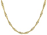 10K Yellow Gold 2.8MM Singapore Chain 28" Necklace