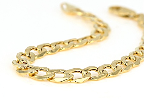 10K Yellow Gold 6.8MM Curb Bracelet