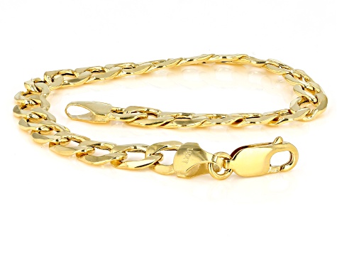 10K Yellow Gold 6.8MM Curb Bracelet