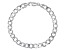 10K White Gold 6.8MM Curb Bracelet