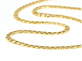 10K Yellow Gold 3.25MM Curb Chain Necklace 20 Inches