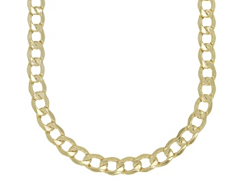 Picture of 10K Yellow Gold 3.25MM Curb Chain Necklace 18 Inches
