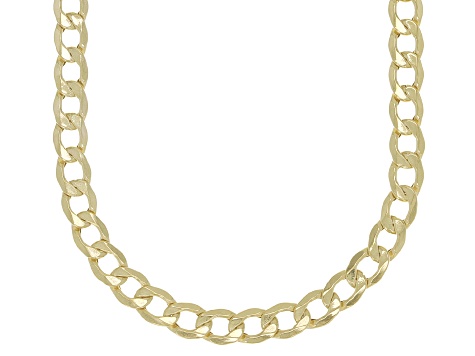 10K Yellow Gold 3.25MM Curb Chain Necklace 18 Inches