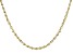 10k Yellow Gold Rope Chain Necklace 24 inch