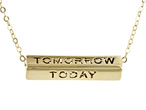 10K Yellow Gold Longevity 18 Inch Necklace