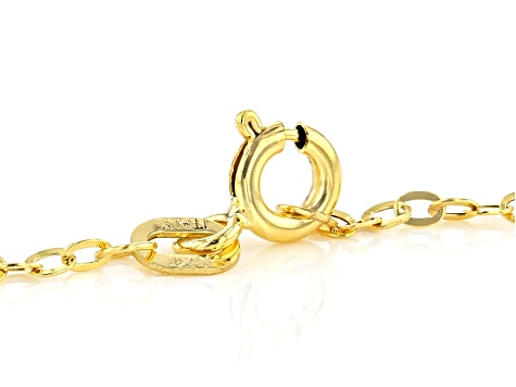 10k Yellow Gold Set of 2 1.5mm Link Necklaces 20 and 24 Inches
