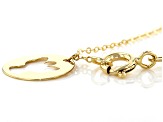 10K Yellow Gold 18" Angel Necklace