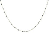 10K Yellow Gold 2MM Twisted Bars Two-Tone 18 Inch Necklace