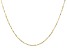 10K Yellow Gold 1.56MM Criss-Cross Chain 18 Inch Necklace