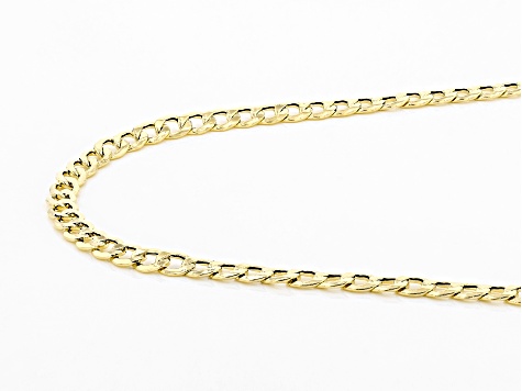 10K Yellow Gold 4.5MM Curb 22 Inch Chain