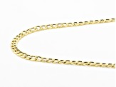 10K Yellow Gold 4.5MM Curb 22 Inch Chain