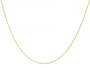 10K Yellow Gold 0.70MM Twisted Rolo Chain 20 Inch Necklace
