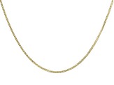 10K Yellow Gold 0.77MM Diamond Cut 18" Wheat Chain Necklace