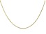 10K Yellow Gold 0.77MM Diamond Cut 20" Wheat Chain Necklace