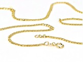 10K Yellow Gold 2.4MM Curb Chain 18 Inch Necklace