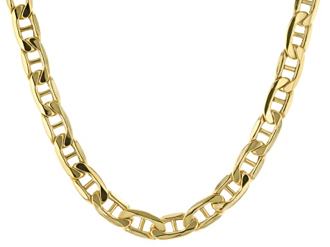 10k Yellow Gold Polished 5.5mm 20 inch Mariner Chain Necklace - AU832 ...
