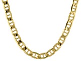 10k Yellow Gold Polished 5.5mm 20 inch Mariner Chain Necklace