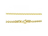 10K Yellow Gold 2.5MM Designer Love Chain 18 Inch Necklace