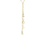 10K Yellow Gold "Love" Letter 18 Inch Cable chain Necklace