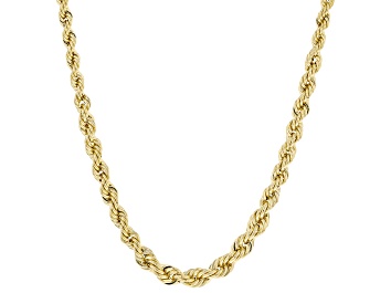 10K Yellow Gold Mirror Faceted Rope 