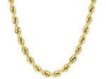 10K Yellow Gold 6.9MM Rope Chain 24 Inch Necklace