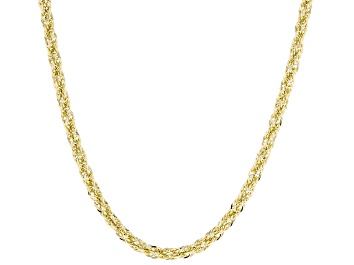 10K Yellow Polished Gold 3MM Rope Chain 