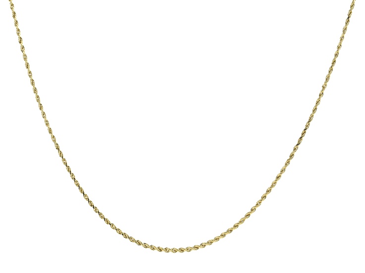 14K Yellow Gold Rope Chain 24 Inch 