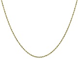 14K Yellow Gold 1.7MM Diamond-Cut Rope Chain
