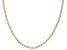 10k Yellow Gold Semi-Solid 2.5mm Mariner Chain 18 inch Necklace
