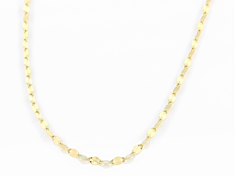 10K Yellow Gold 1.9MM Flat Mirror Chain - AU998A | JTV.com