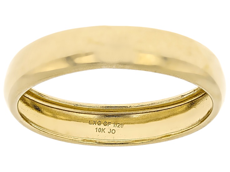 10K Gold Filled Polished Band Ring 4mm